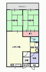 サンエス原田の物件間取画像